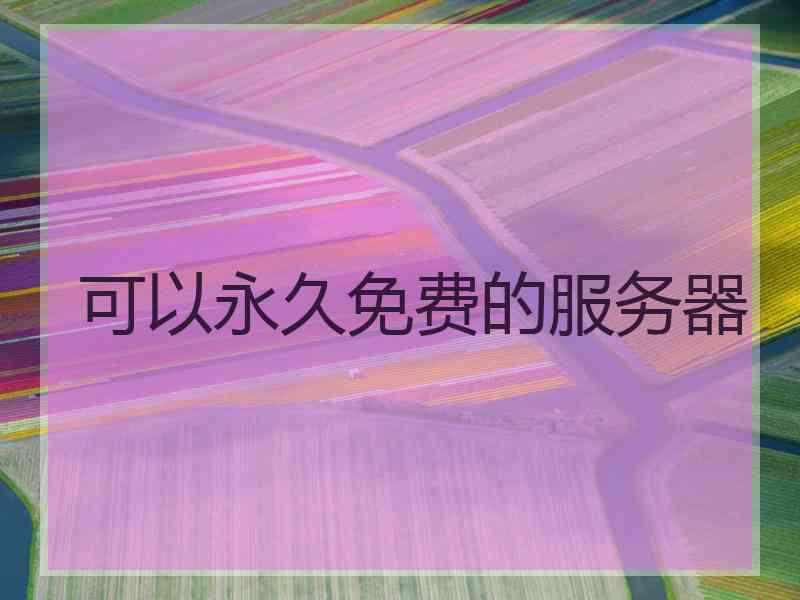 可以永久免费的服务器