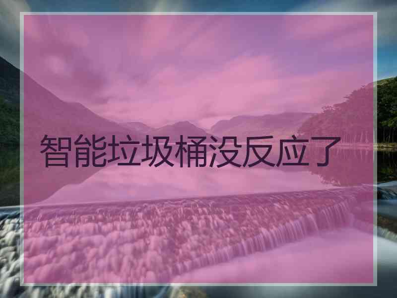 智能垃圾桶没反应了
