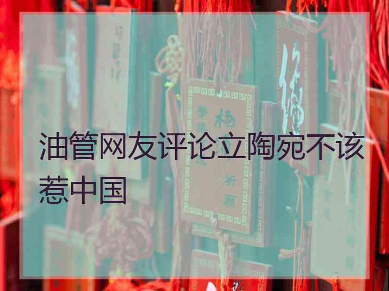 油管网友评论立陶宛不该惹中国