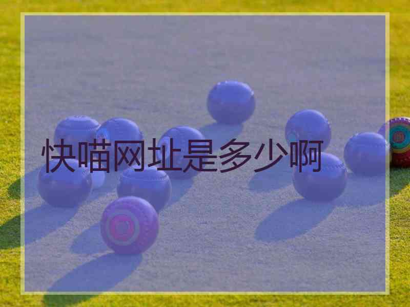 快喵网址是多少啊