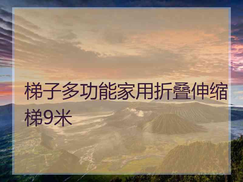 梯子多功能家用折叠伸缩梯9米