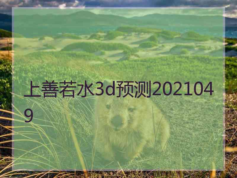 上善若水3d预测2021049