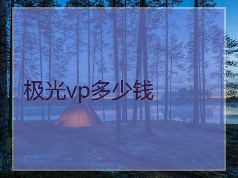 极光vp多少钱