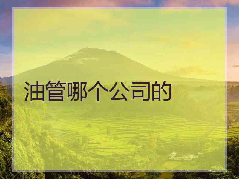 油管哪个公司的