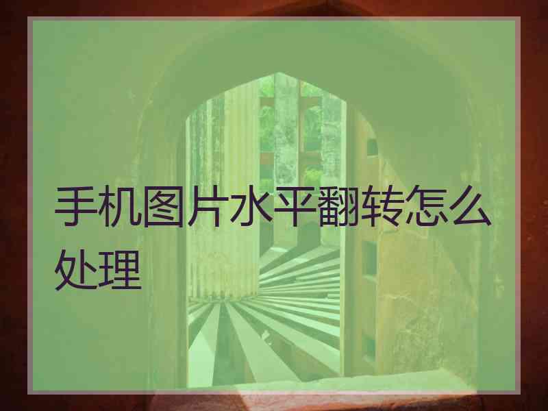 手机图片水平翻转怎么处理
