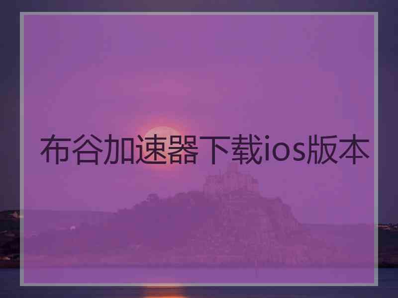 布谷加速器下载ios版本