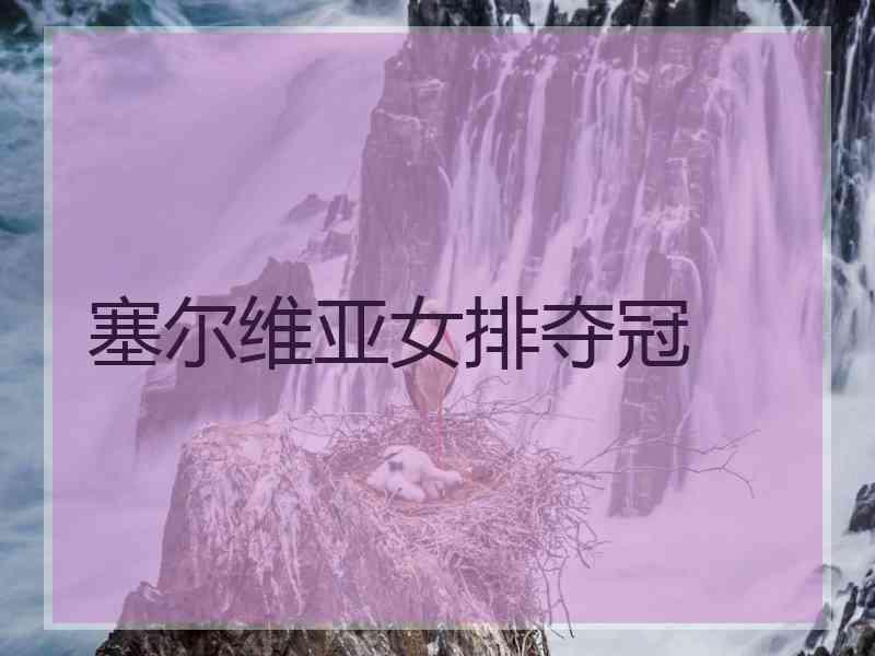 塞尔维亚女排夺冠