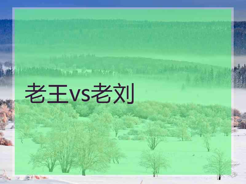 老王vs老刘