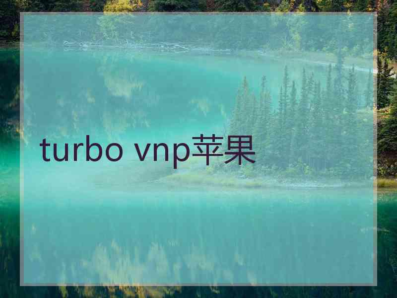 turbo vnp苹果