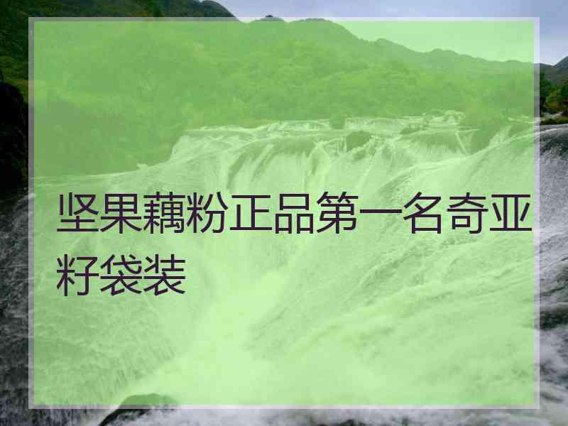 坚果藕粉正品第一名奇亚籽袋装