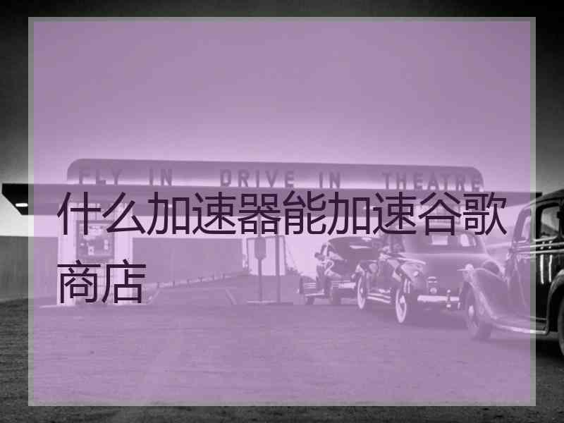 什么加速器能加速谷歌商店