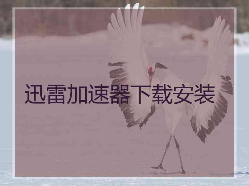 迅雷加速器下载安装