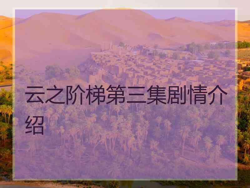 云之阶梯第三集剧情介绍