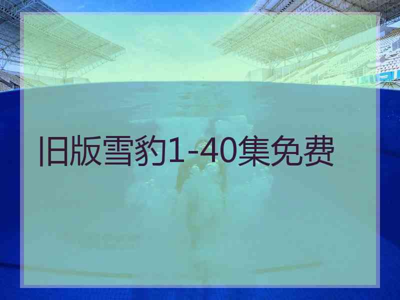 旧版雪豹1-40集免费