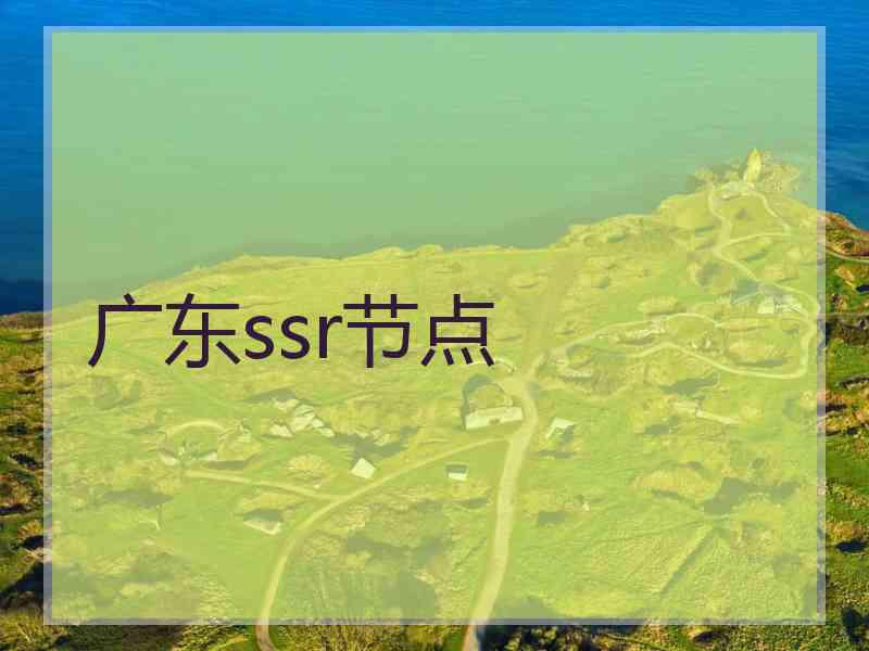 广东ssr节点