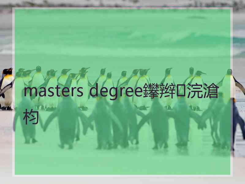 masters degree鑻辫浣滄枃