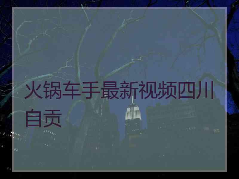 火锅车手最新视频四川自贡