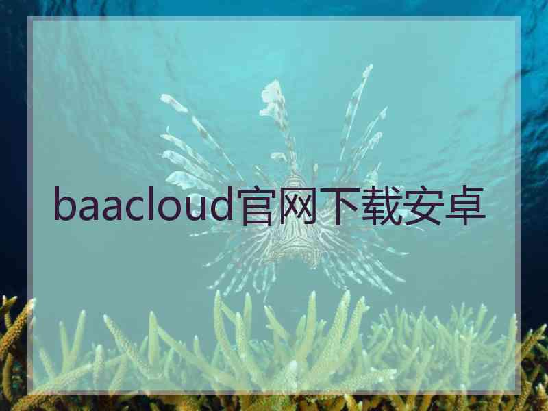 baacloud官网下载安卓