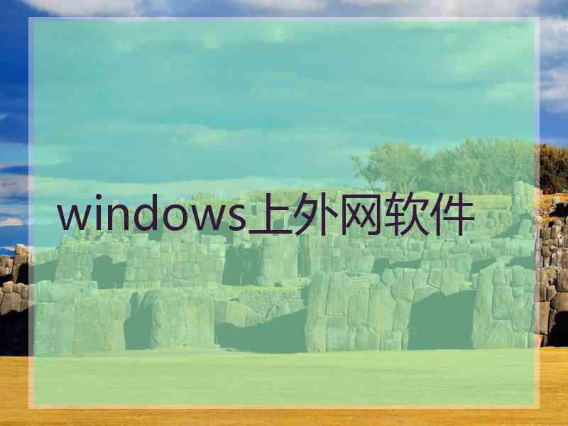 windows上外网软件