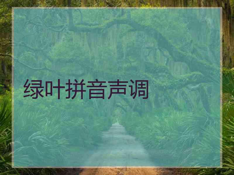 绿叶拼音声调