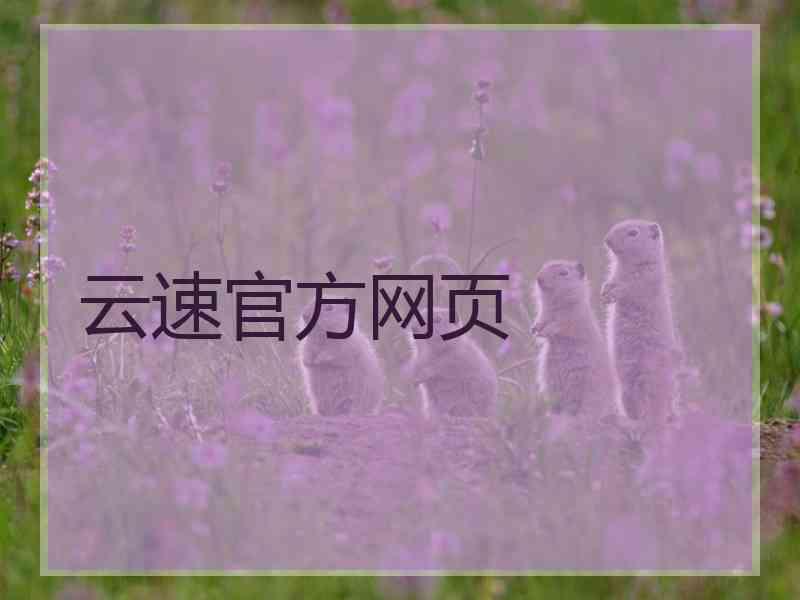 云速官方网页