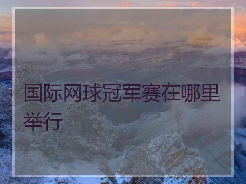 国际网球冠军赛在哪里举行