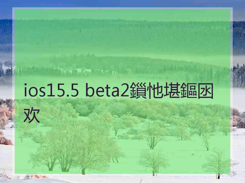 ios15.5 beta2鎻忚堪鏂囦欢