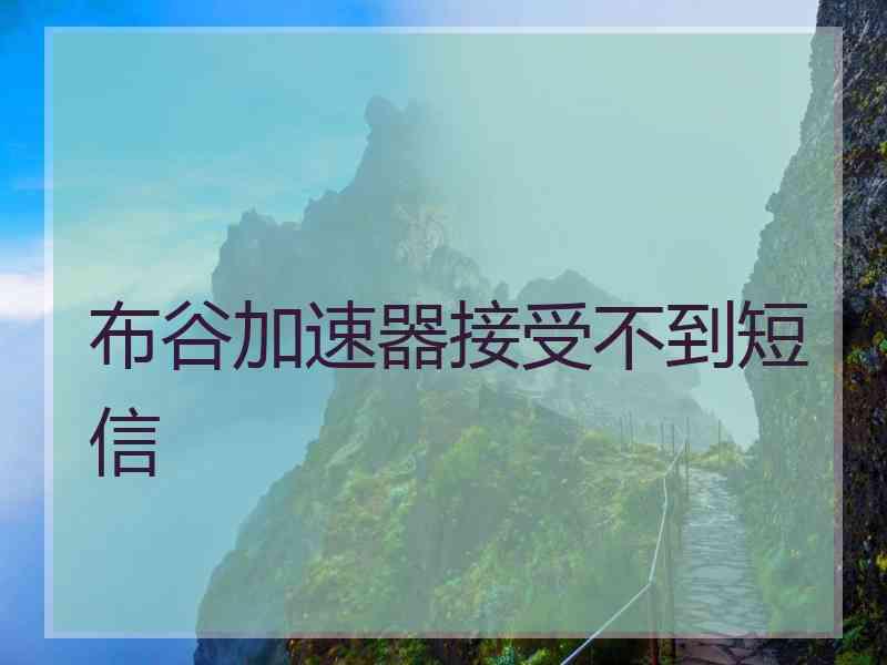 布谷加速器接受不到短信