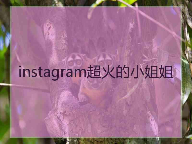 instagram超火的小姐姐