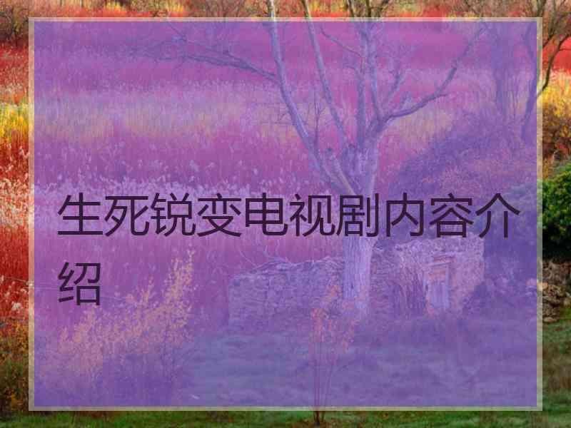 生死锐变电视剧内容介绍