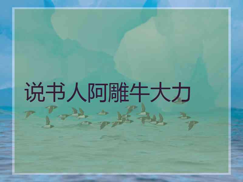 说书人阿雕牛大力