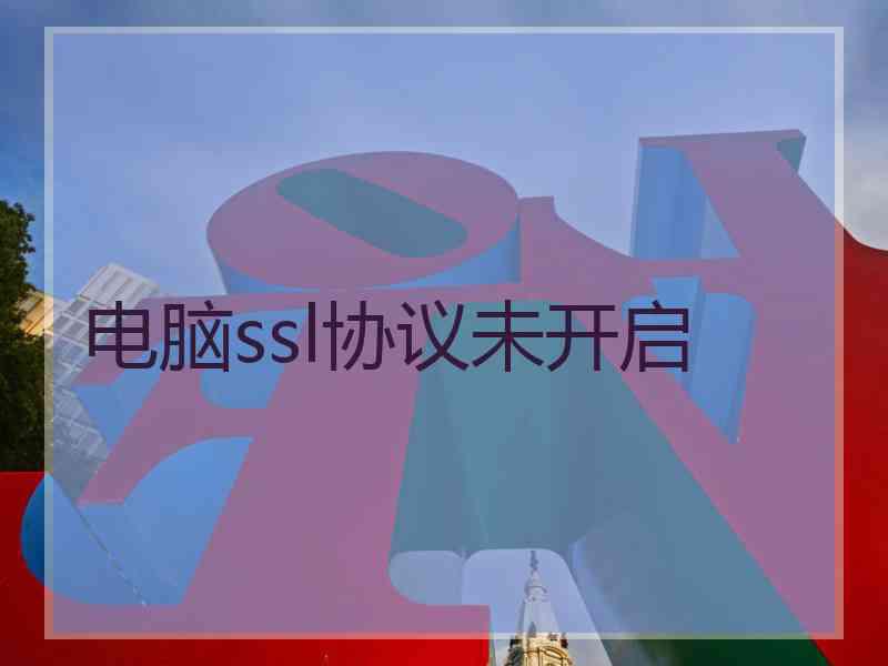 电脑ssl协议未开启