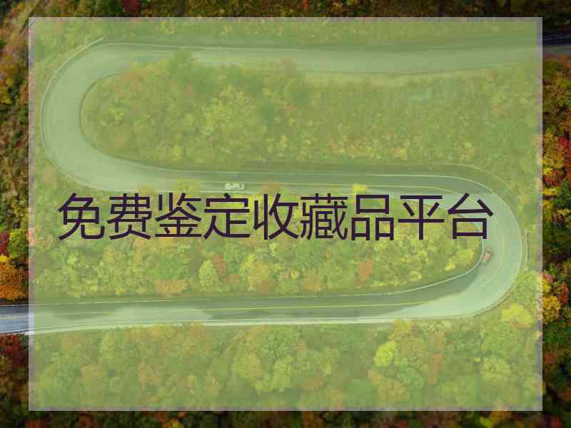 免费鉴定收藏品平台