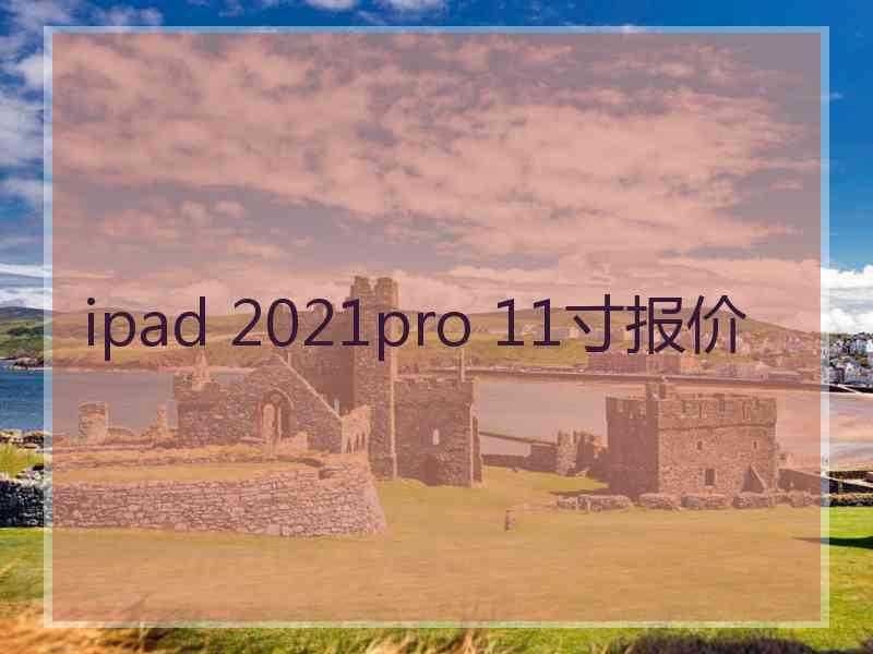 ipad 2021pro 11寸报价