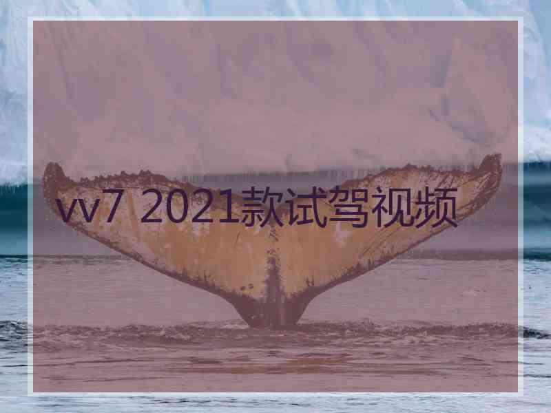 vv7 2021款试驾视频