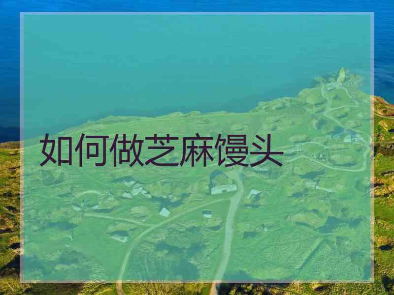 如何做芝麻馒头