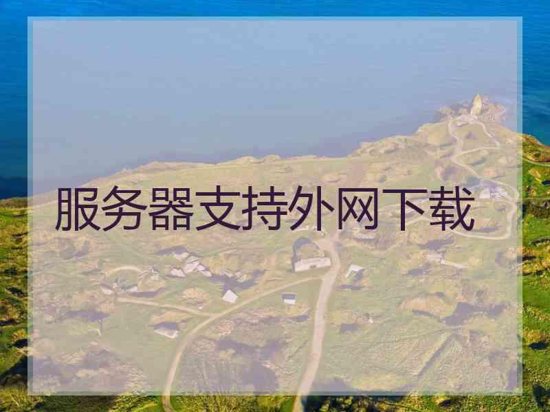 服务器支持外网下载