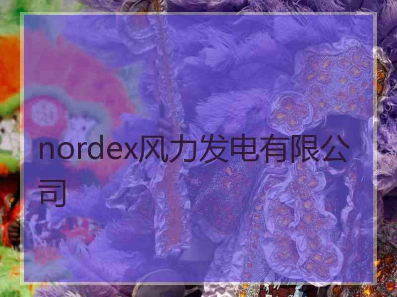 nordex风力发电有限公司