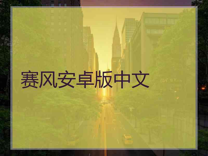 赛风安卓版中文
