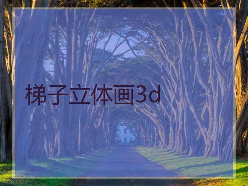 梯子立体画3d