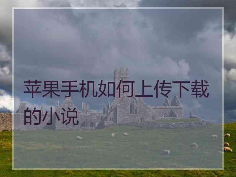 苹果手机如何上传下载的小说