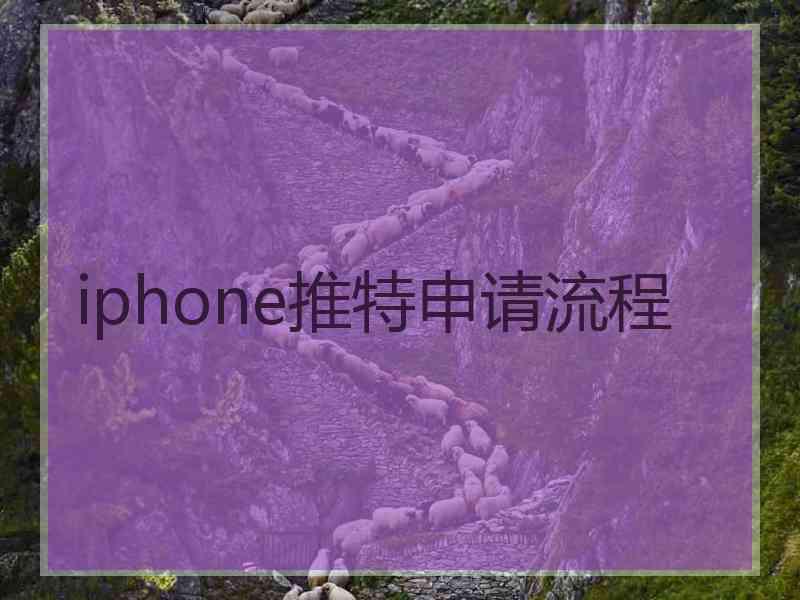 iphone推特申请流程