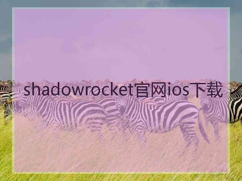 shadowrocket官网ios下载