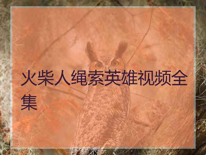 火柴人绳索英雄视频全集