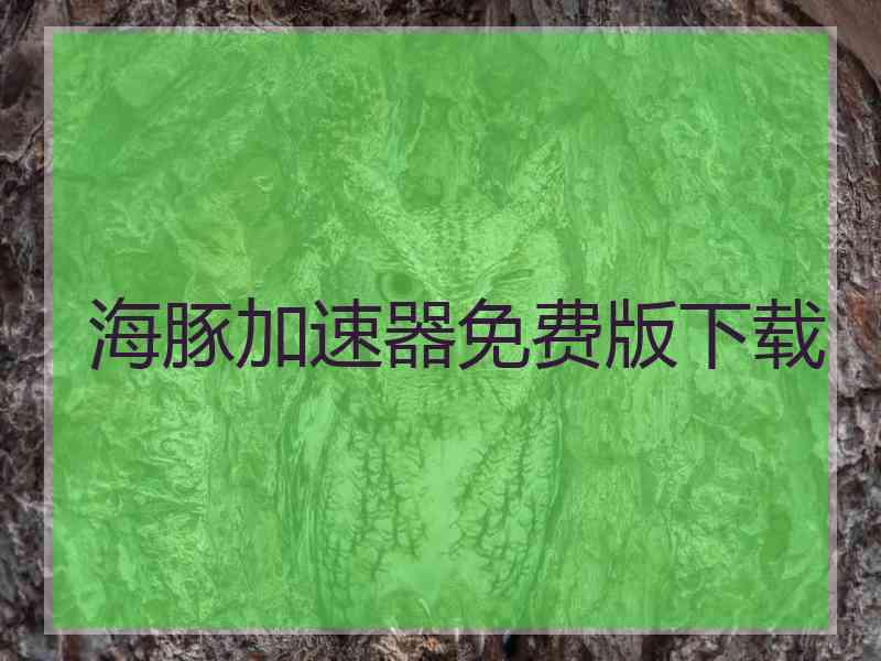 海豚加速器免费版下载