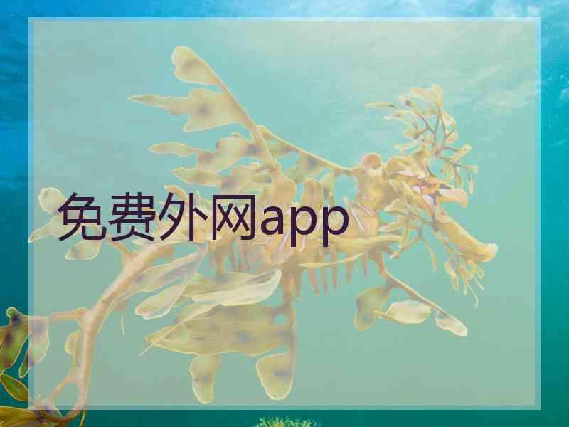 免费外网app