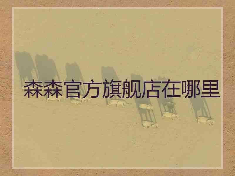 森森官方旗舰店在哪里