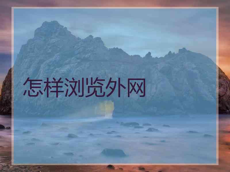 怎样浏览外网