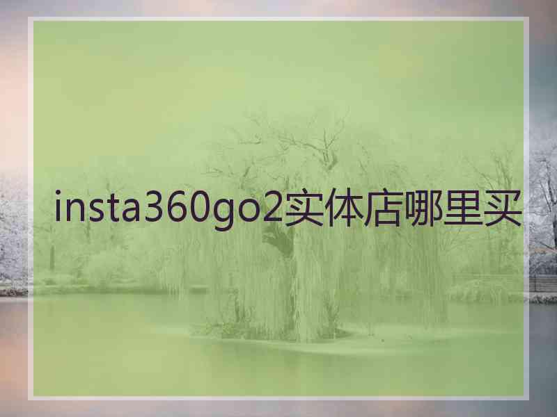 insta360go2实体店哪里买
