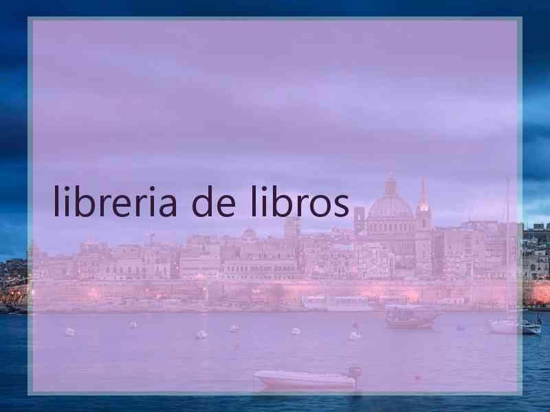 libreria de libros